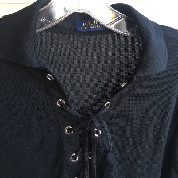 Ralph Lauren Polo Women Tie Neck w/ Rolled Sleeve Sz M - Picture 4 of 7